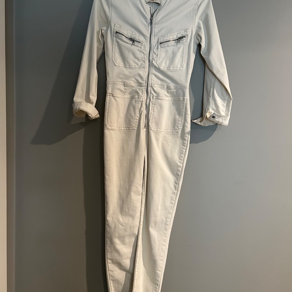 FREE PEOPLE Lennox white Zip-Up Jumpsuit - Picture 3 of 5
